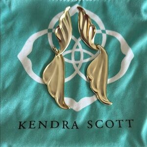 Kendra Scott Gold Wing Earrings